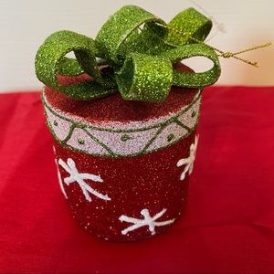 Christmas StyroFoam Ornaments Red White and Green